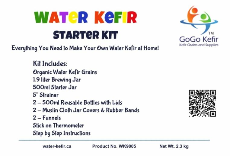 Water Kefir Kit Label
