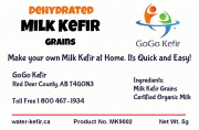 Dehydrated Milk Kefir Grains